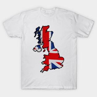 Great Britain (black outline) T-Shirt
