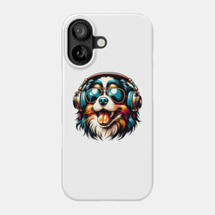 Tibetan Spaniel Smiling DJ in Bright Japanese Style Phone Case