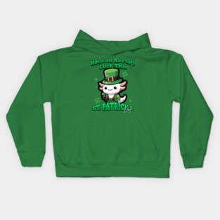 Axolotl St Patrick's Day - Have Axo-lotl Luck! Kids Hoodie