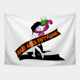 Raid Area 51 Tapestry