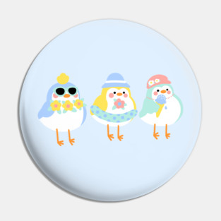 Target Birds Summer Cute Art Pin