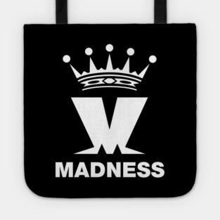 Madness Band White Print Tote