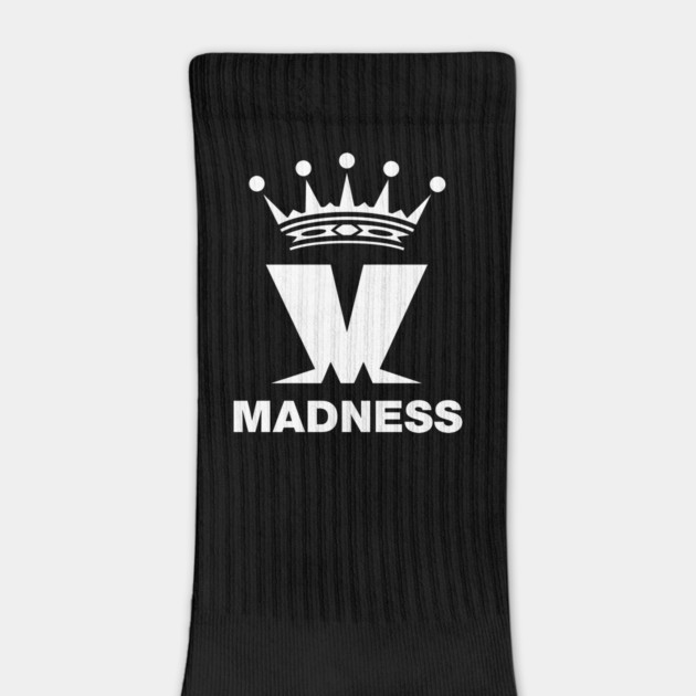 Madness Band White Print by Timeless Chaos