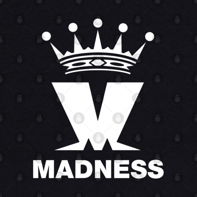 Madness Band White Print by Timeless Chaos