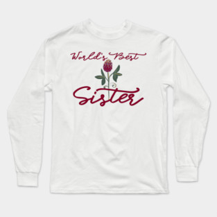World's Best Sister Clover Long Sleeve T-Shirt