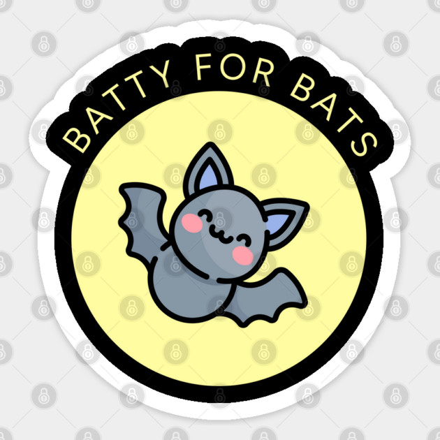 Batty for Bats Sticker by HolidayBug