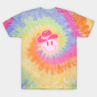 Preppy Pink Smiley Cowgirl T-Shirt