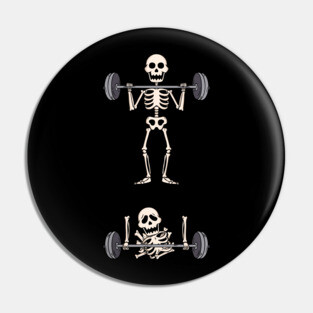 Skeleton Gym Pin
