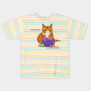 Coffee Cat Kids T-Shirt