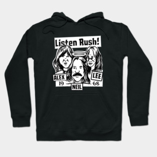 Rush Band merch cartoon style Hoodie