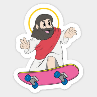 Jesus Skate: Lord of the Board Sticker
