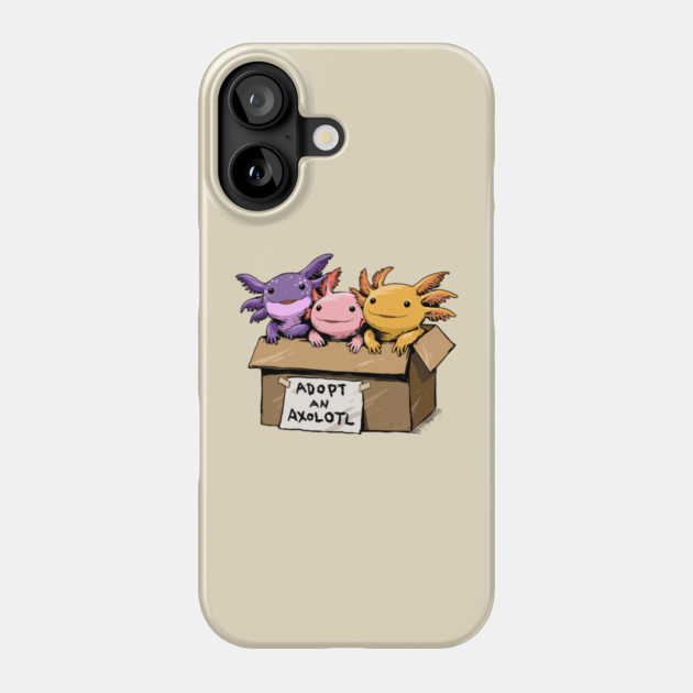 Adopt An Axolotl Phone Case by GoshWow®
