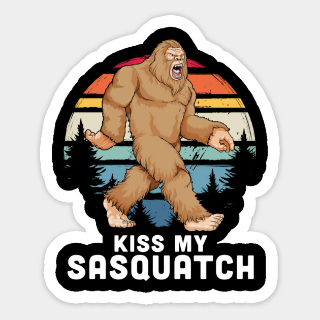Sassy Sasquatch: Kiss My Furry Foot Magnet by GoshWow®