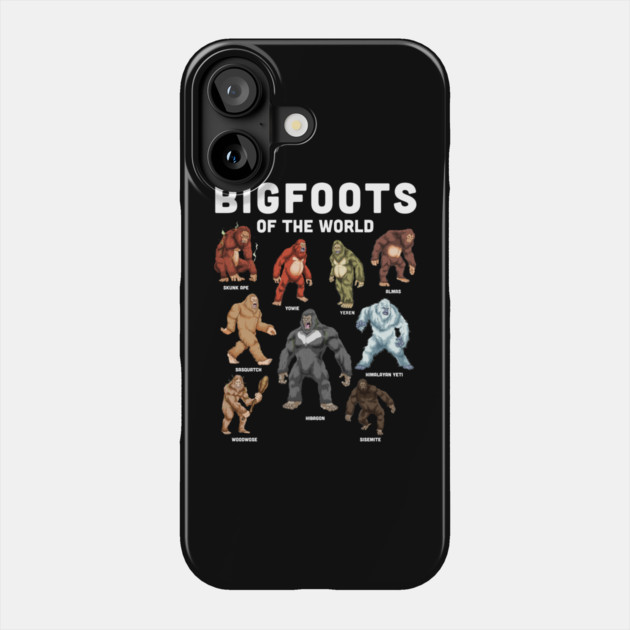Bigfoots of the World Phone Case by GoshWow®