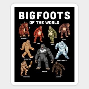 Bigfoots of the World Magnet