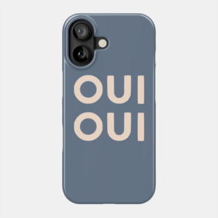 Oui Oui Retro French Hand Lettering Phone Case