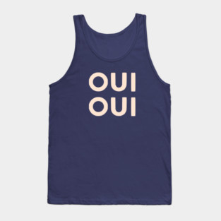 Oui Oui Retro French Hand Lettering Tank Top