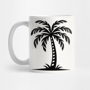 Tropical Palm Tree Line Art Mug