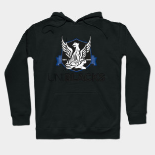 melbourne university football club uniblacks design logo Hoodie