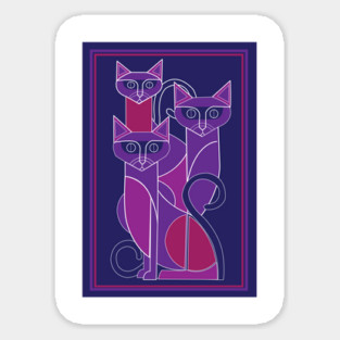 Tree Cats Sticker