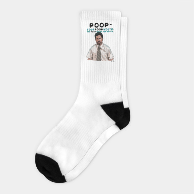Anchorman: Poop Mouth Socks by 51Deesigns