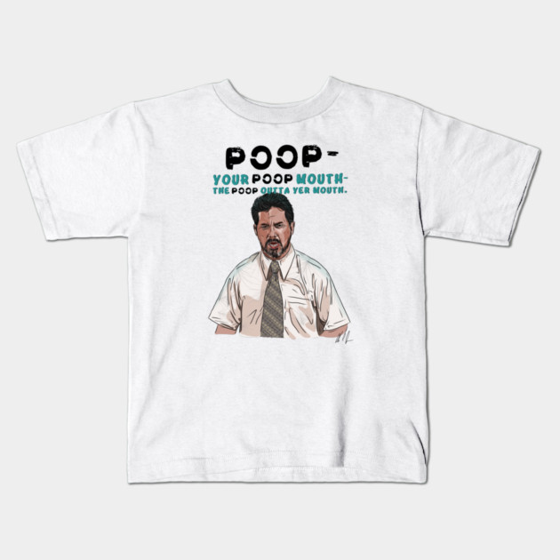Anchorman: Poop Mouth Kids T-Shirt by 51Deesigns