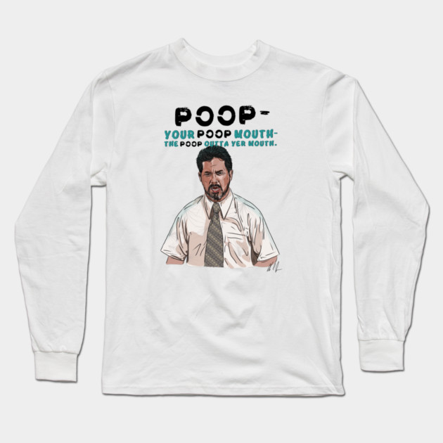Anchorman: Poop Mouth Long Sleeve T-Shirt by 51Deesigns
