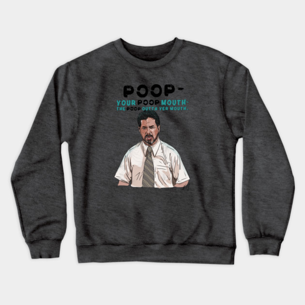 Anchorman: Poop Mouth Crewneck Sweatshirt by 51Deesigns