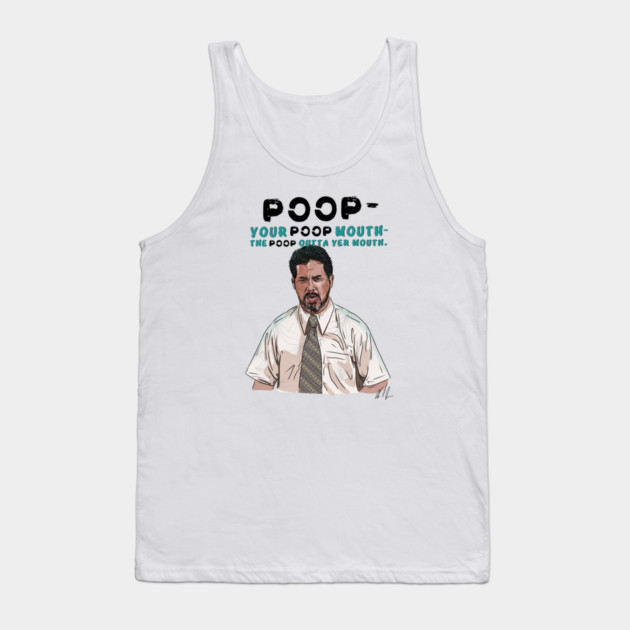 Anchorman: Poop Mouth Tank Top by 51Deesigns