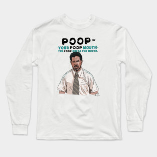 Anchorman: Poop Mouth Long Sleeve T-Shirt