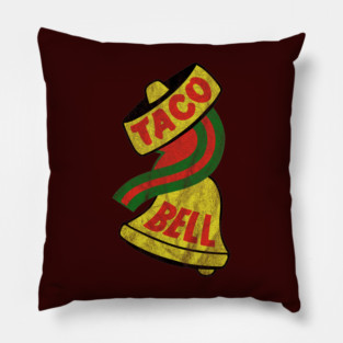 Taco Bell Vintage Logo - Distressed Pillow