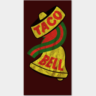 Taco Bell Vintage Logo - Distressed Posters and Art