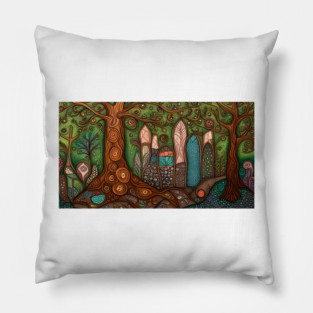 Folk Forest Worship Pillow