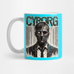 Cyberpunk Cyborg Assassin - Futuristic Techwear Sci-Fi Mecha Art Mug