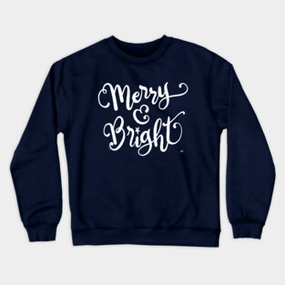 Merry and Bright Christmas Joyfulness Crewneck Sweatshirt