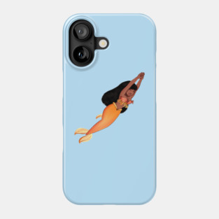 Cute Afro African Mermaid, Anime Girl, Black History Phone Case