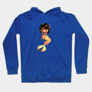 Cute Afro African Mermaid, Black History Hoodie