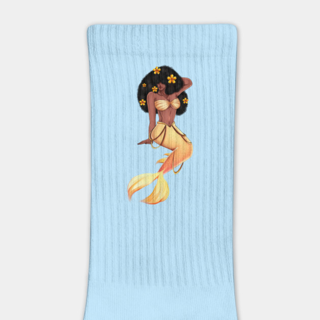 Cute Afro African Mermaid, Black History by logiamerch