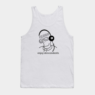 Descendents band cartoon style enjoyed music play design Tank Top