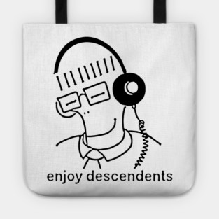 Descendents band cartoon style enjoyed music play design Tote