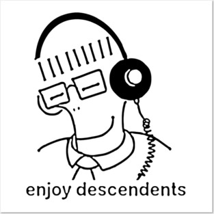 Descendents band cartoon style enjoyed music play design Posters and Art