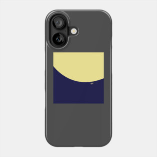 COLOR COUPLES CANARY YELLOW AND BLUE Phone Case