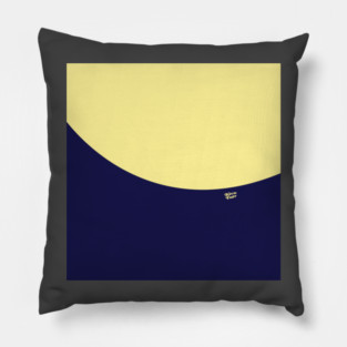 COLOR COUPLES CANARY YELLOW AND BLUE Pillow