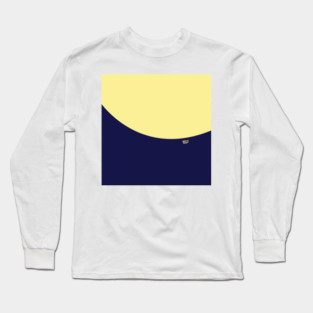 COLOR COUPLES CANARY YELLOW AND BLUE Long Sleeve T-Shirt