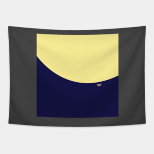 COLOR COUPLES CANARY YELLOW AND BLUE Tapestry
