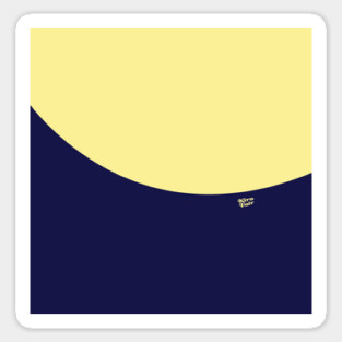 COLOR COUPLES CANARY YELLOW AND BLUE Sticker