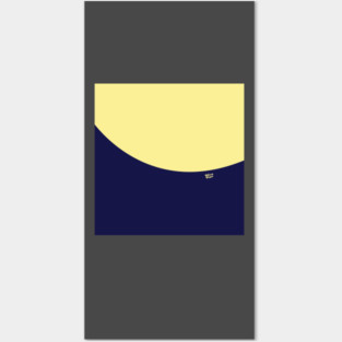 COLOR COUPLES CANARY YELLOW AND BLUE Posters and Art