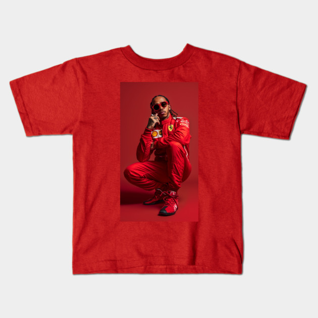 Lewis Hamilton Ferrari T-Shirt Lewis Hamilton 44 Kids T - Main Image
