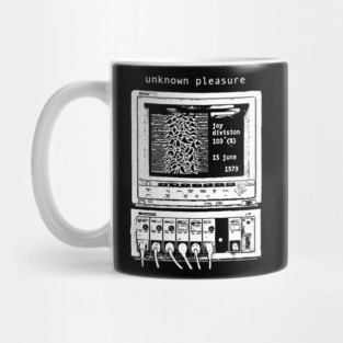 Unknoown Pleasure macine joy division band design Mug