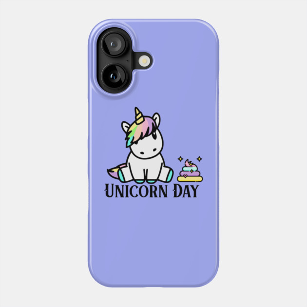 Kawaii Unicorn Day and Unicorn Poo Phone Case by HolidayBug